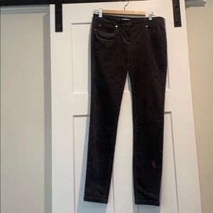 Eileen Fisher grey cigarette Corduroy pants